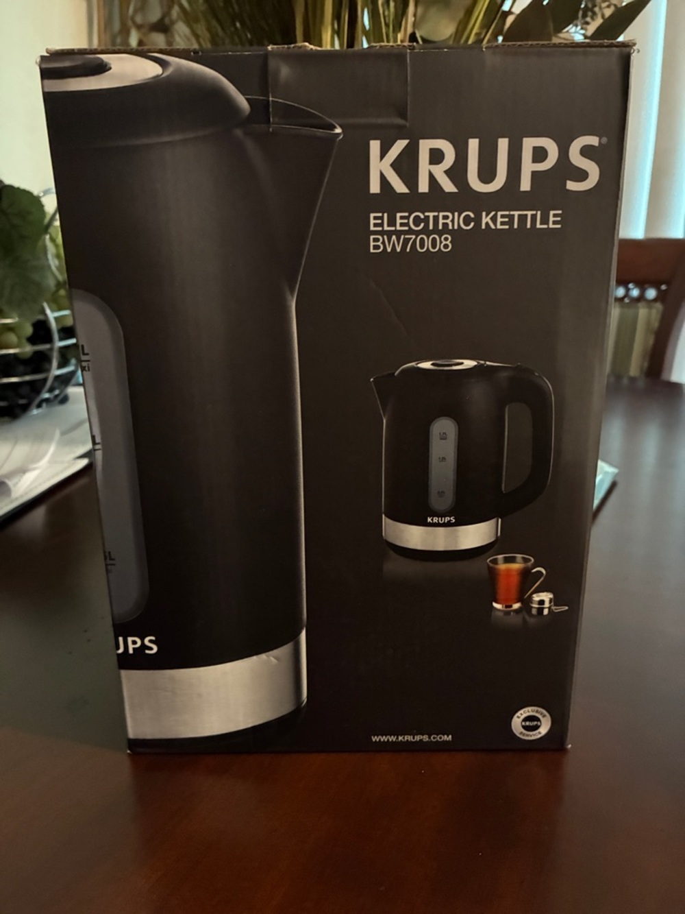 NWOT KRUPS BW7008 Electric Kettle - Black
